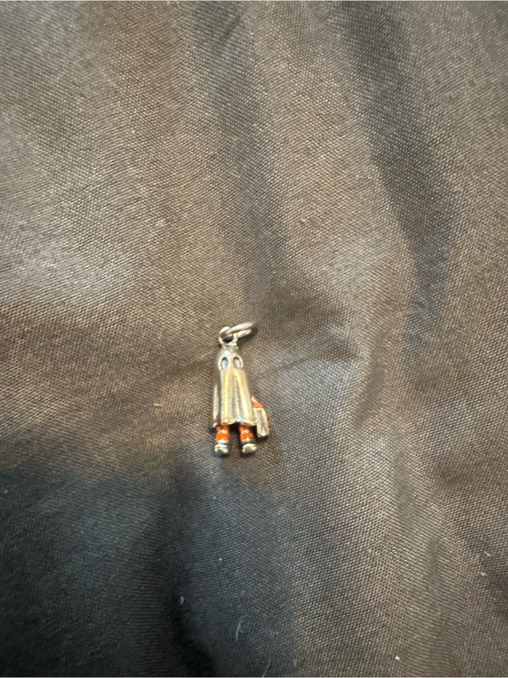 James Avery Silver ghost trick or treater treat charm Halloween